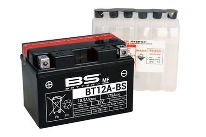 Аккумулятор BS-Battery BT12A-BS (YT12A-BS), 300602