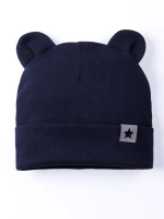 Шапка детская с ушками на осень