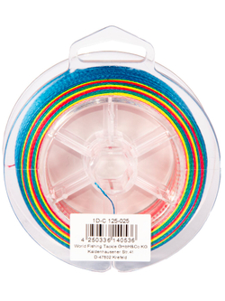 Леска плетёная WFT KG ROUND DYNAMIX Multicolor 300 м, 0.25 мм