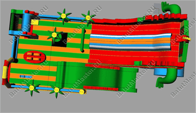 Коммерческий надувной батут "Змей Горыныч 3" 23*11*10 м