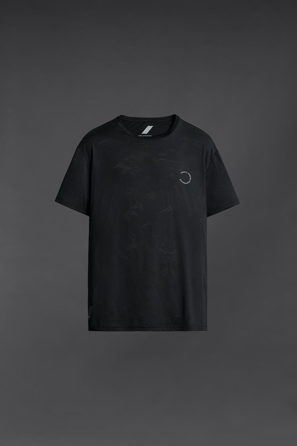 ZARA ФУТБОЛКА СВОБОДНОГО КРОЯ, ЧЕРНЫЙ