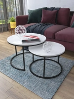 Комплект журнальных столов Акцент - ЧСБГ - МДФ в ПВХ