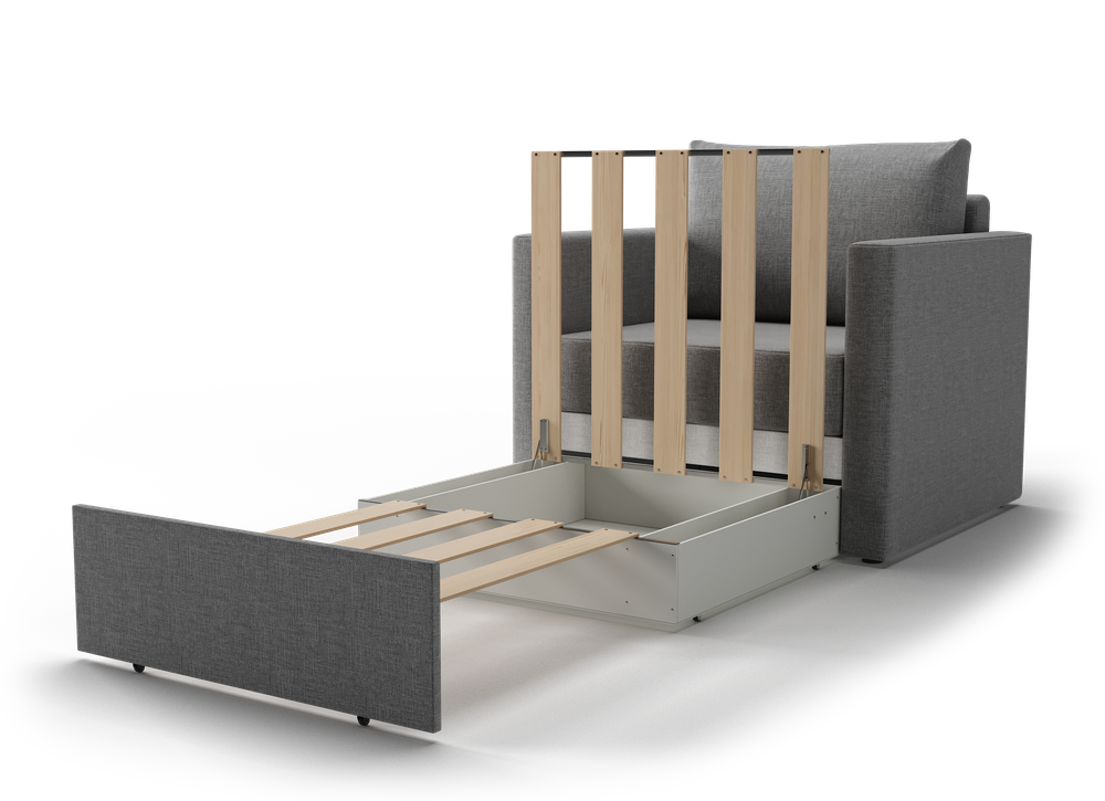 Альфа кресло-кровать (шифт темно-серый)