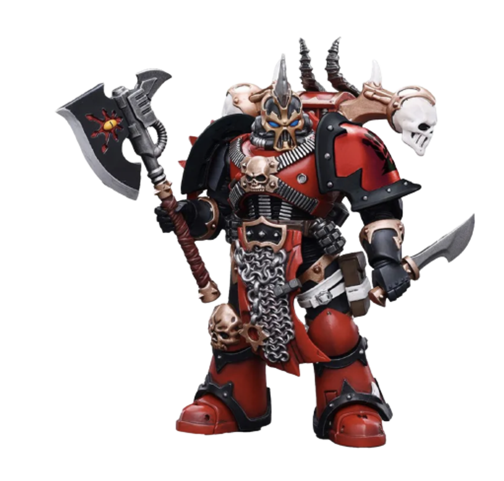 Фигурка JoyToy. Warhammer 40,000: Chaos Space Marines Red Corsairs Exalted Champion Gotor the Blade