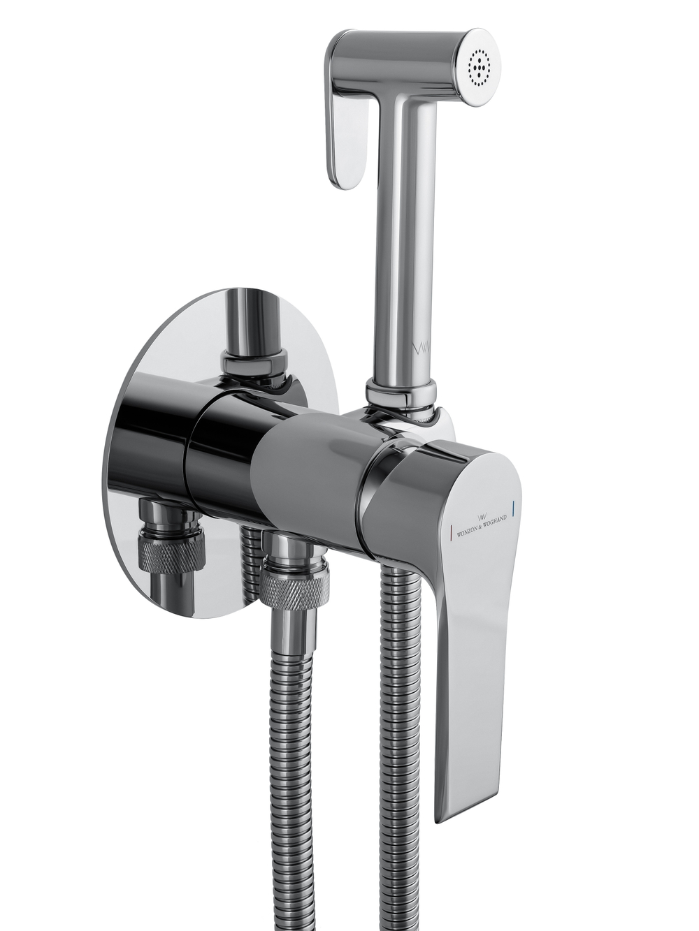Смеситель с гигиеническим душем встраиваемый WONZON & WOGHAND BRILLIANT, Хром (WW-88829079-CR)