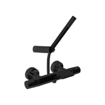 Смеситель термостатический для ванны (каскад) с душевым комплектом TZAR 343901DNM чёрный