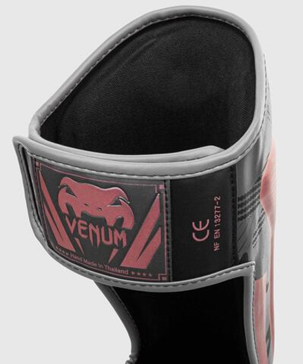 Щитки Venum Elite Black/Pink Gold