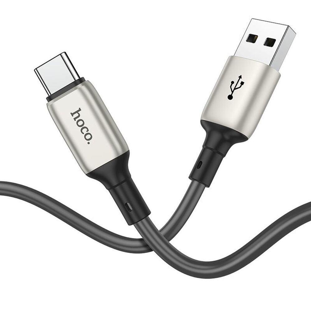 Дата-кабель универ. USB Type-C 1 м, 3А, метал. адаптеры (HOCO.)