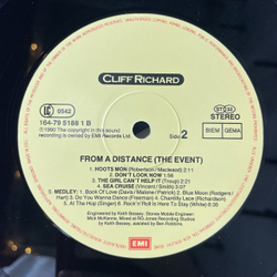 Винтажная виниловая пластинка LP Cliff Richard From A Distance The Event (Germany 1990)