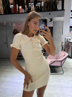 Платье мини Миу айвори