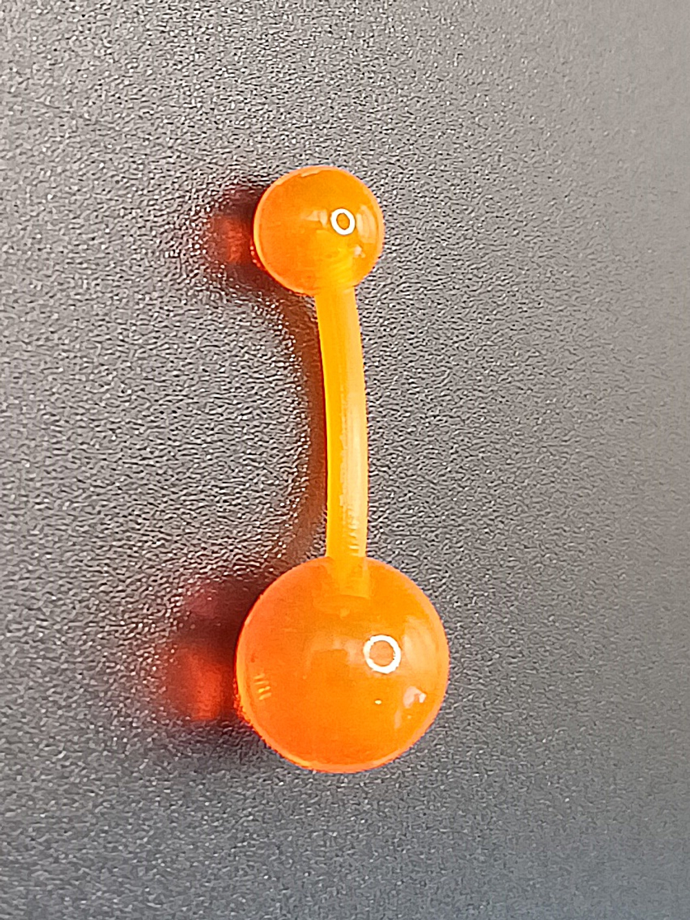 Акриловые серьги для пирсинга пупка. Яркие цвета. 1 штука