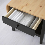 Журнальный стол - IKEA ARKELSTORP/ИКЕА АРКЕЛЬСТОРП, 65x140x52 см, черный/светло-коричневый