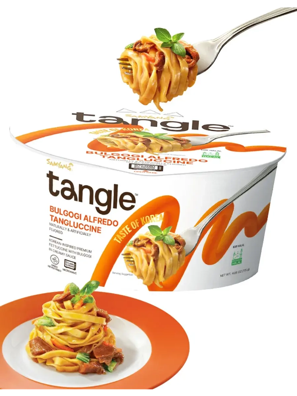 Фетучини по-корейски в сливочном соусе бульгоги 115 г