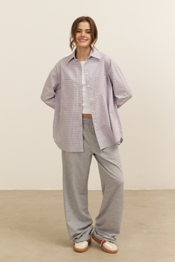 Рубашка 07, фиолетовая