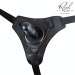 Женский кожаный пояс с коннектором - размер M (Размер: M) (Цвет: черный)