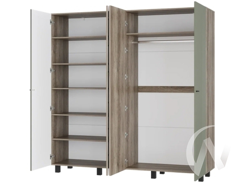 Шкаф 4-х створчатый ШК-13 МС Олива (Дуб каньон/MF12)