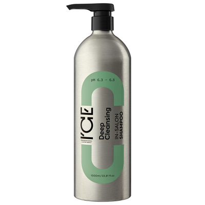 Шампунь ICE Deep Cleansing In-Salon Shampoo для глубокого очищения волос и кожи головы - 1000 мл. (алюмин. флакон с помпой)