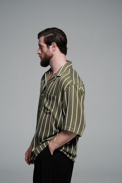 Рубашка с коротким рукавом | khaki