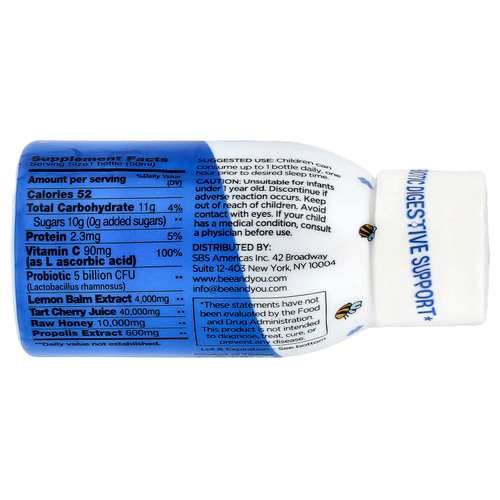 Bee & You, Kids, ночная прививка с прополисом, 50 мл (1,69 жидк. Унции)