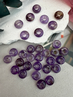 Бублики из натурального аметиста 6*12 см, 2 шт