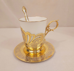 Набор чайно/кофейный "Узорный" (Златоуст)