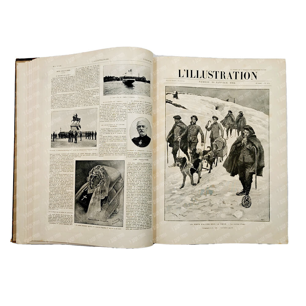 [Подшивка журнала] L’illustration, 1904. – № 3175-3200 (январь-июнь).