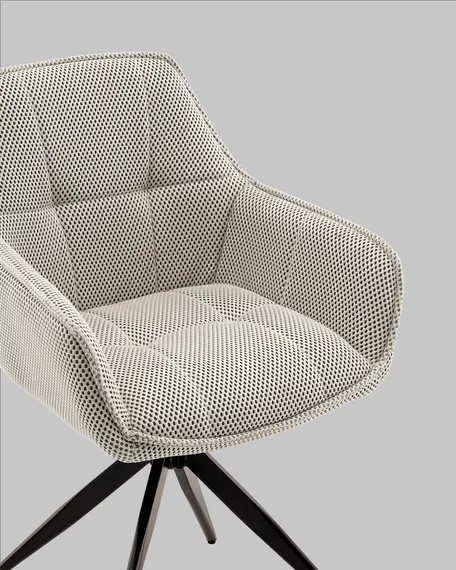 Крутящийся стул Alba бежевый ткань Sonic