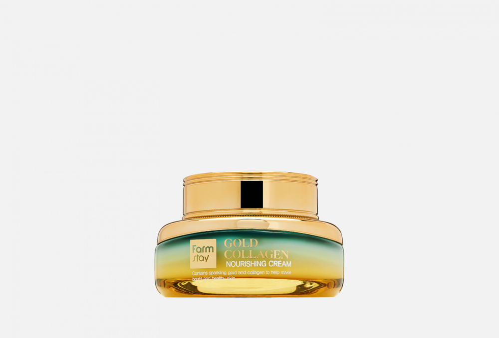 [Farm Stay] Gold Collagen Nourishing Cream - Питательный крем для лица с золотом и коллагеном, 50 мл