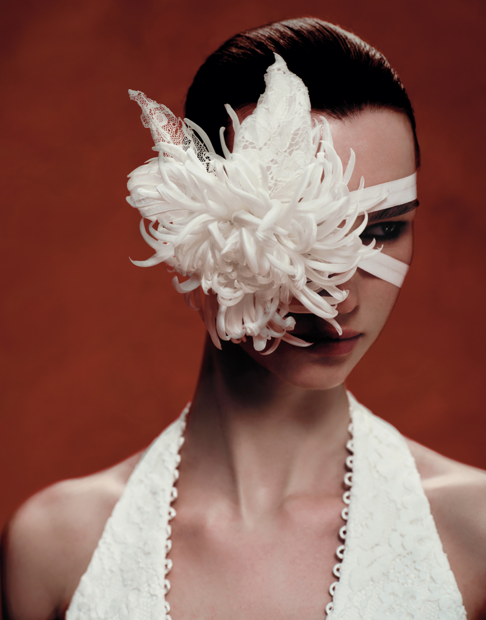 Комплект из юбки и топа из кружева