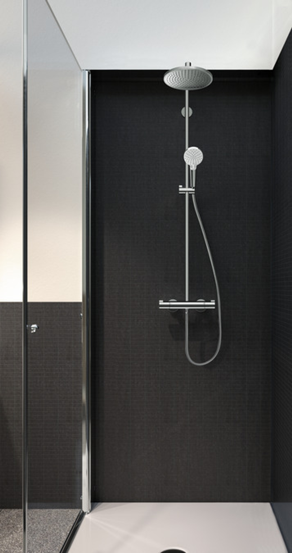 Душевая система Hansgrohe Crometta S 240 1jet Showerpipe 27267000 с термостатом