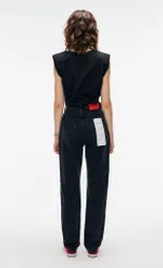 Джинсы Kraizy Stripes Прямые черные