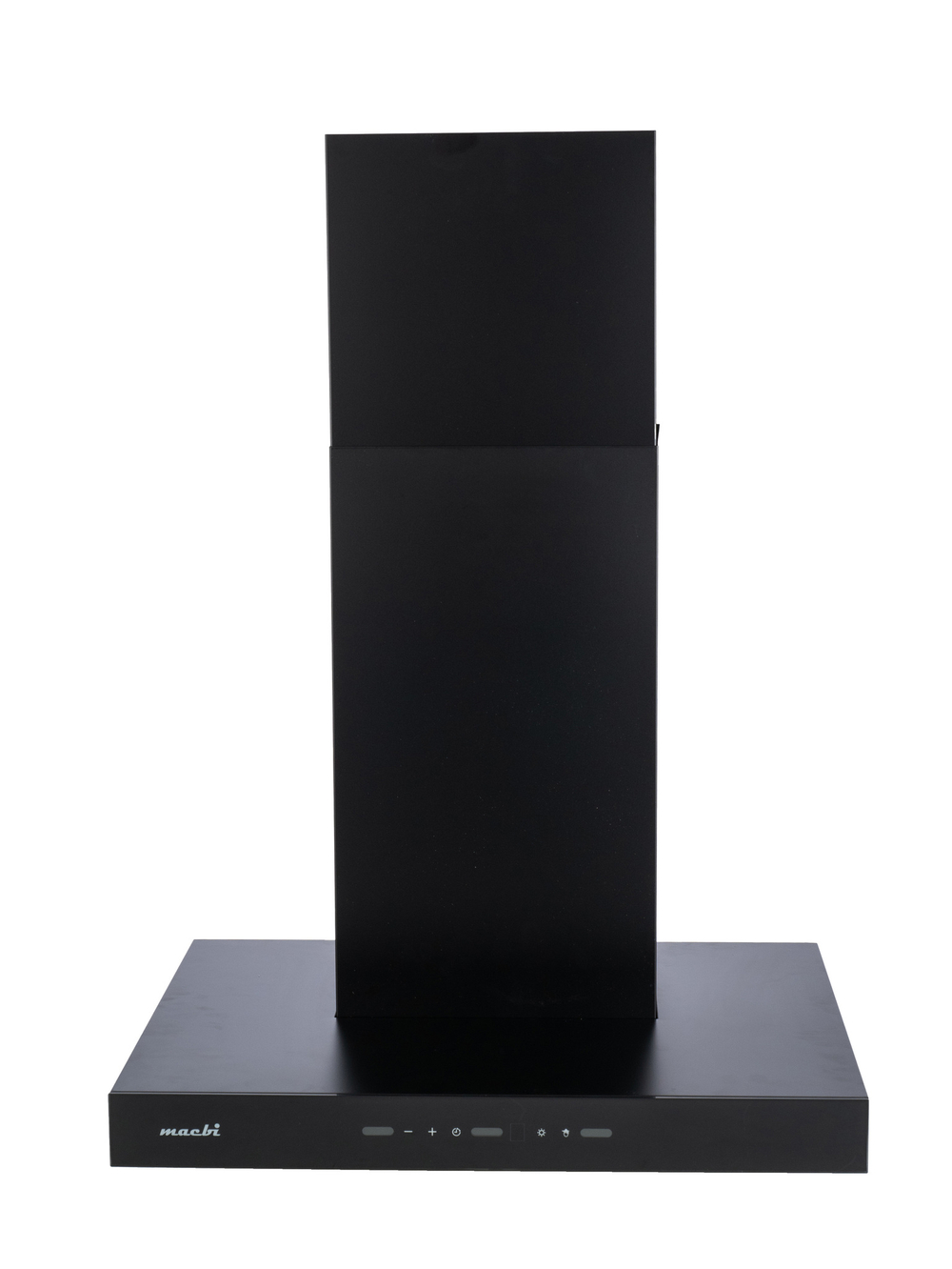 Вытяжка кухонная MACBI Bomond-T60G (BLACK) черный, D150мм, 1200м3/ч, подвесная, мотор 230Ватт, стекло 60 см, сенсорное управление + управление жестами