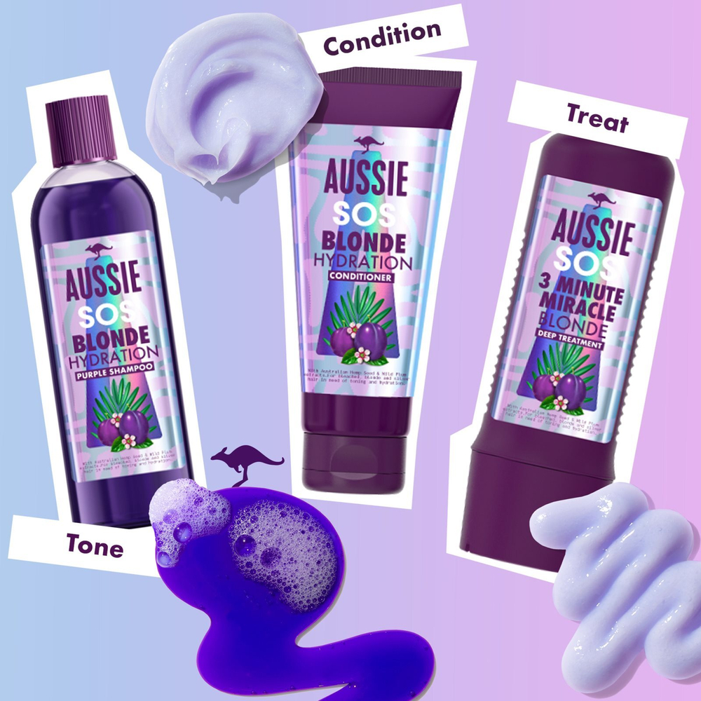 Aussie SOS Balm - глубоко увлажняющий бальзам для светлых волос /   200  ml  / GTIN 8001841808000