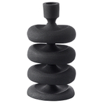 Подсвечник vivlend, 22 см, черный