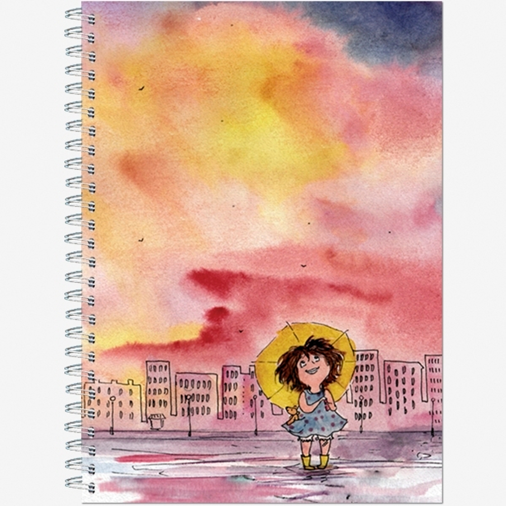 Блокнот-скетчбук SKETCHBOOK А5 с жесткой обложкой 60л. "Прогулка"