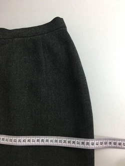 Юбка серая с разрезом 40 размер