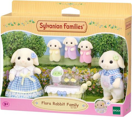 Игровой набор Sylvanian Families - Flora Rabbit Family - Семья кроликов Флора - Сильвания Фэмили 5735
