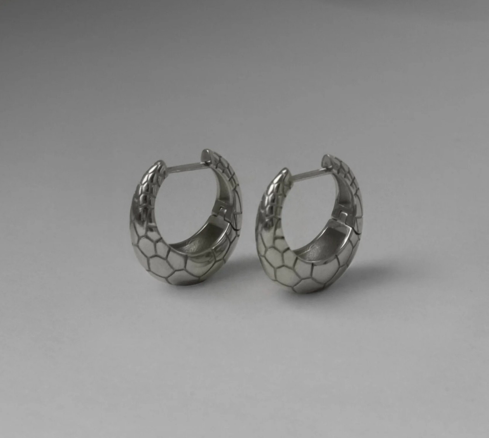 серьги хупы eva