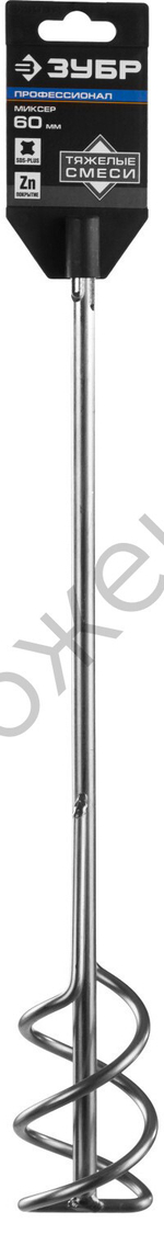 ЗУБР 60x400 мм, SDS+, Миксер для песчано-гравийных смесей, ПРОФЕССИОНАЛ (06037-06-40)