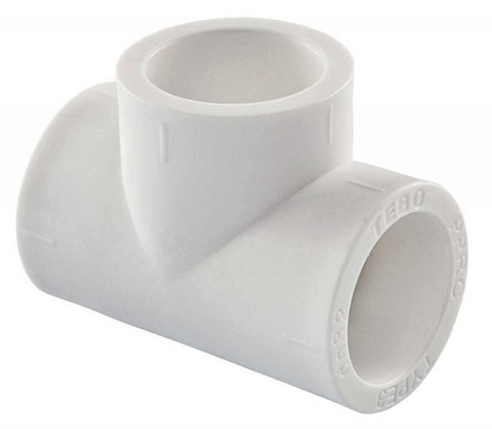 Тройник РР 20*25*20 белый (Tebo)