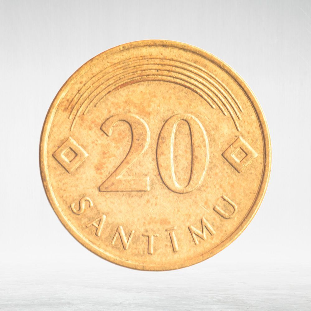 Latvia, 20 Santimu, 2009, VF