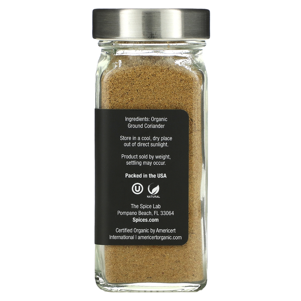 The Spice Lab, Органический молотый кориандр, 51 г (1,8 унции)