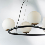 815360 Люстра CROCO 6х40W E14 ЧЕРНЫЙ МАТОВЫЙ/ЗОЛОТО