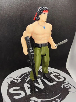 Подвижная фигурка "Джон Рэмбо" (Rambo) Легендарный герой боевиков. Подвижные плечи, таз и голова