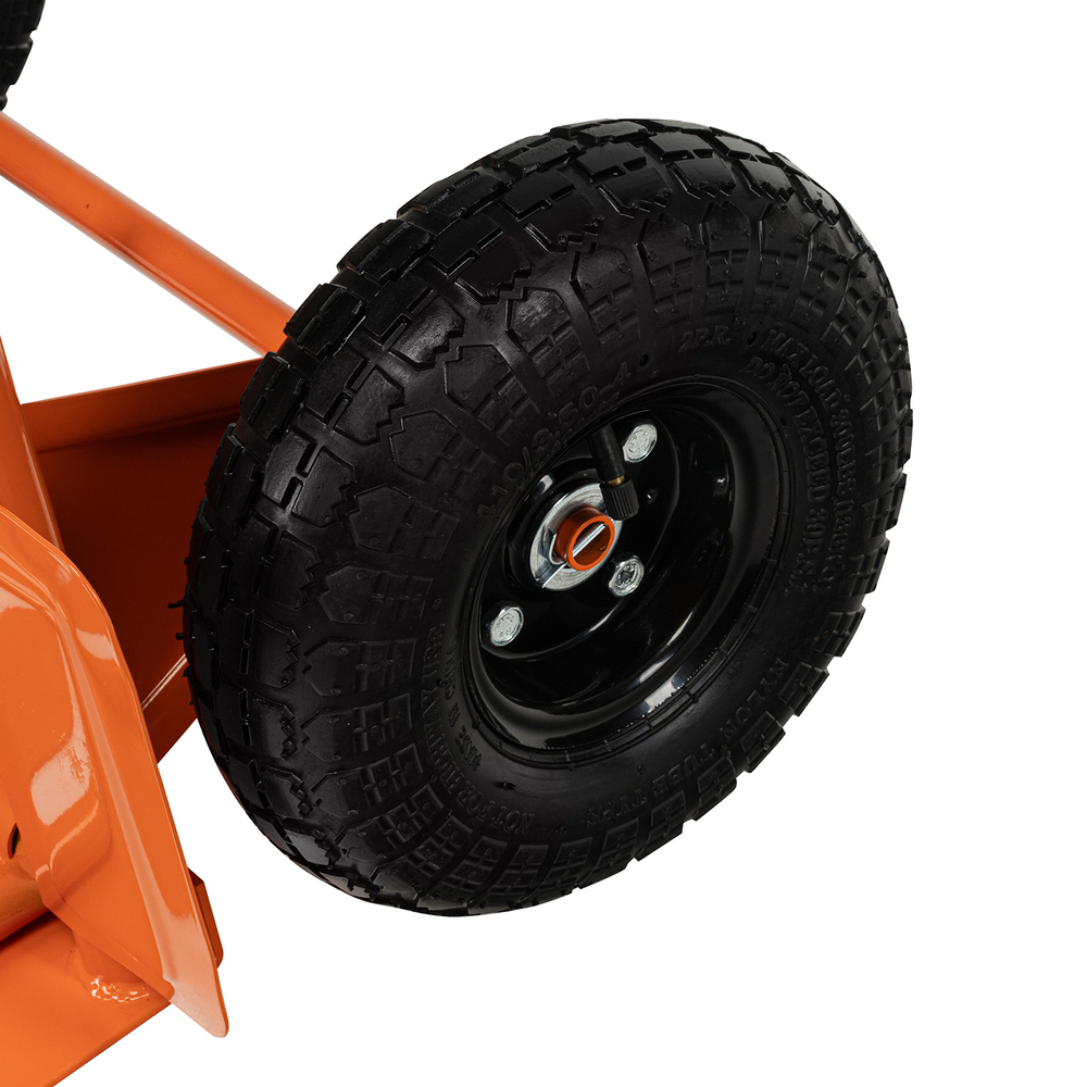 Тележка ручная двухколесная TTP2-01.00.000, грузоподъемность 190 кг, пневматические колеса d 260 мм, платформа 580 х 290 мм Сибртех