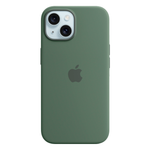 Силиконовый чехол с поддержкой MagSafe Apple Silicone Case для iPhone 15, Cypress (Кипарис)