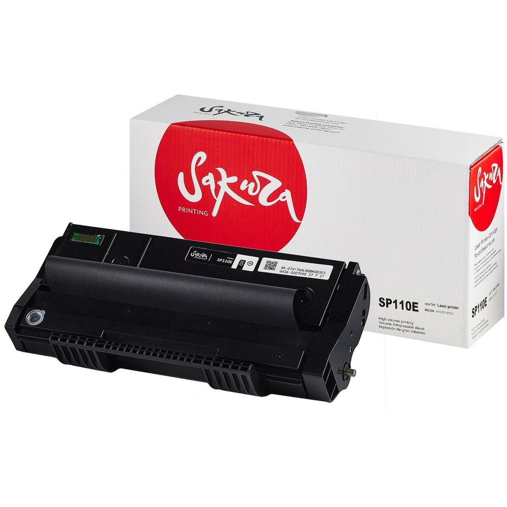 Картридж лазерный SAKURA SP110 E чер. для Ricoh SP 111, SP 111SU, SP 111S