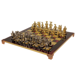 Manopoulos Шахматы бронзовые Рыцари Средневековья