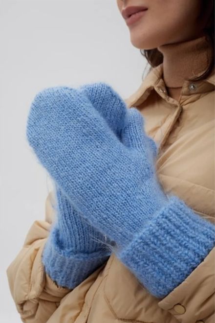 Варежки В203-04 голубые