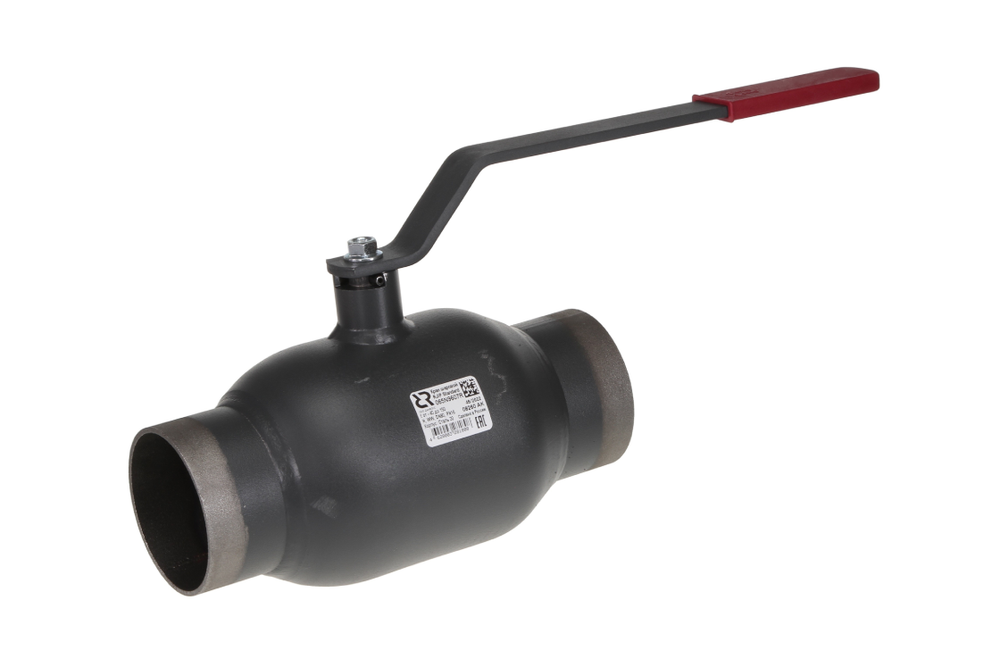 Шаровой стальной кран RJIP Standard WW, Ду15-150, Ру 16, под приварку, с рукояткой, Ридан